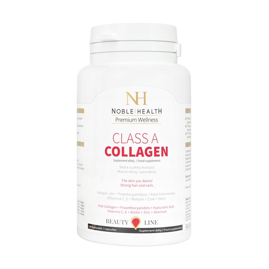 Уцінка! Комплекс для догляду за тілом, обличчям та волоссям Noble Health Premium Wellness Collagen Class A, 90 капсул